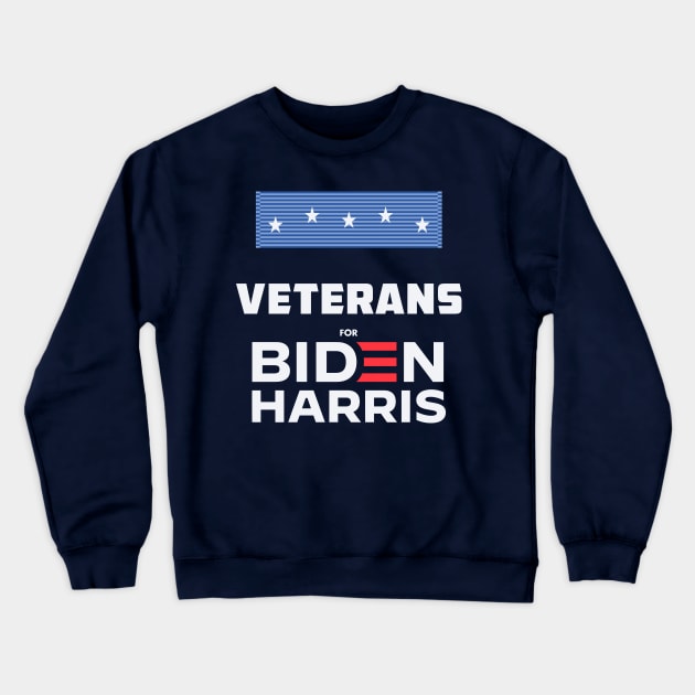 Veterans For Biden Harris | Joe Biden Veteran Crewneck Sweatshirt by BlueWaveTshirts